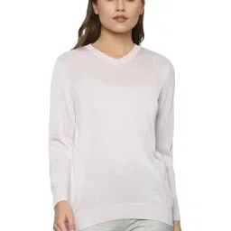 Van Heusen Grey V Neck Sweater-image-76