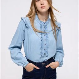 Cover Story Blue Solid Top-picture-43