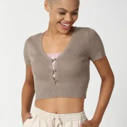 Forever 21 Brown Striped Sweater-picture-20