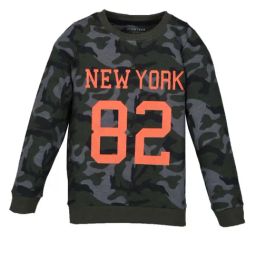 Plum Tree Kids Olive Camouflage  Sweatshirt-image-6