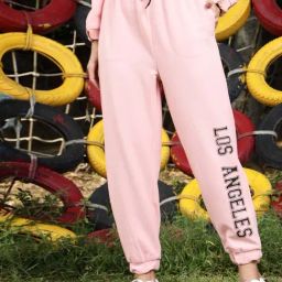 Sera Pink Printed Joggers-image-57