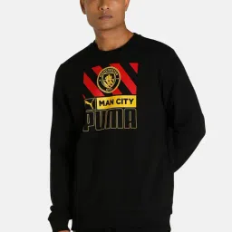 Puma MCFC Black Round Neck Sweatshirt-picture-12