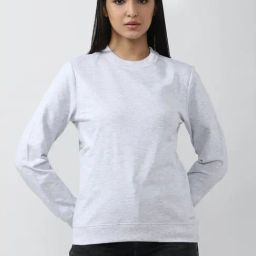 Van Heusen Grey Cotton Regular Fit Sweatshirt-image-50