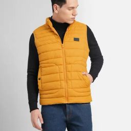 Jack & Jones Yellow Regular Fit Puffer Jacket-image-37