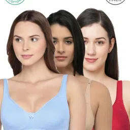 Inner Sense Multicolor Full Coverage Bra - Pack of 3-picture-33