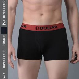 Dollar Bigboss Assorted Cotton Regular Fit Trunks - Pack Of 2-picture-48