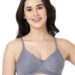 BLOSSOM Grey Full Coverage Everyday Bra-19