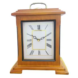 CHRONIKLE Rectangular Brown Wood Table or Desk Clock image 3