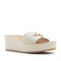 Aldo Women's White Casual Wedges-image-58