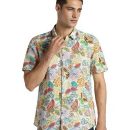Simon Carter London Multi Floral Print Slim Fit Shirt-image-15