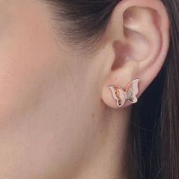 YouBella Rose-Gold Tone Rose Gold Stud Earrings for Women-29