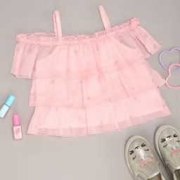 Pantaloons Junior Pink Top-image-46