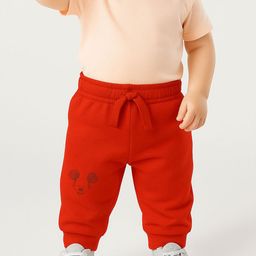 Nauti Nati Boys Red Joggers With Mickey Mouse Print-image-38