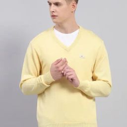 Monte Carlo Yellow Regular Fit Pullover-image-45