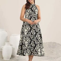 Libas Black Printed Dress-image-16