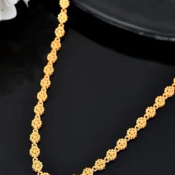 VOJ Gold Plated Geometric Shaped Chain-image-90