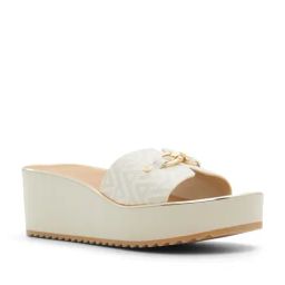 Aldo Women's White Casual Wedges-image-61