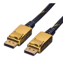 ROLINE CABLE, DP PLUG-PLUG, BLK/GOLD, 1.5M, 11.04.5639-image-65