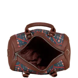ZOUK Blue Printed Medium Handbag image 4