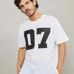Styli White Cotton Relaxed Fit Printed T-Shirt-picture-16