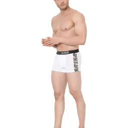UnderJeans by Spykar White Printed Trunks image 5