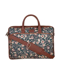 ZOUK Blue Jute Large Messenger Bag image 1