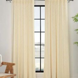 Fabindia Avni Yellow Cotton Curtains-image-41