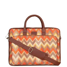 ZOUK Beige Jute Large Messenger Bag image 1