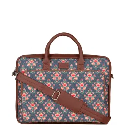ZOUK Blue Jute Large Messenger Bag image 1