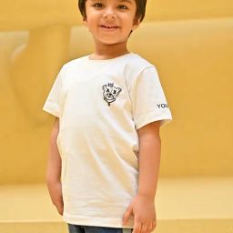 YOUMAA Boys White Cotton Graphic T-Shirt-picture-47
