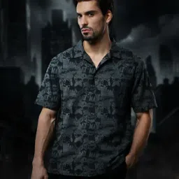 The Souled Store Black Regular Fit Printed Shirt-picture-19