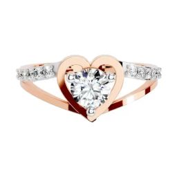 Sparkles Lab Grown Diamond 14k (585) Rose Gold Ring for Women-picture-13