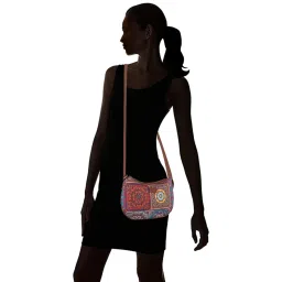 ZOUK Multicolor Printed Medium Sling Handbag image 2