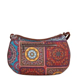 ZOUK Multicolor Printed Medium Sling Handbag image 3