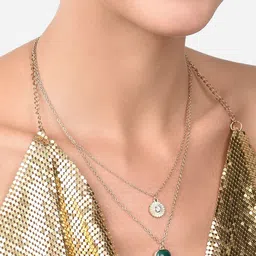 Zaveri Pearls  Gold-Plated Layered Chain-image-31