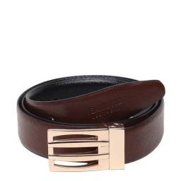 Teakwood Leathers Black Leather Reversible Belt for Men-picture-6