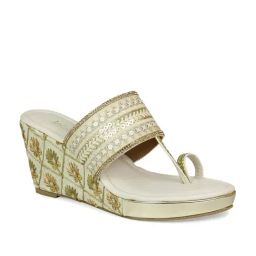 Inc.5 Women's Cream Toe Ring Wedges-image-49