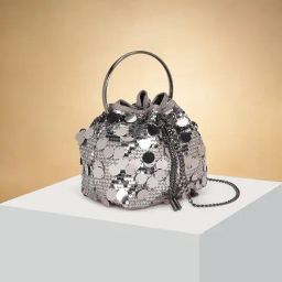 Forever Glam by Pantaloons Grey Embellished Clutch-picture-13