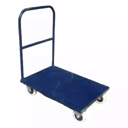 Rushabh 504 Mild Steel Platform Trolley Blue-5