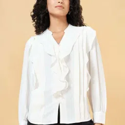 Annabelle by Pantaloons White Plain Top-image-93