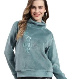 Monte Carlo Teal Graphic Print Sweatshirt-image-98