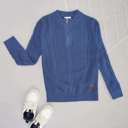 Pantaloons Junior Boys Limoges Textured Full Sleeves Sweaters & Cardigans-image-106