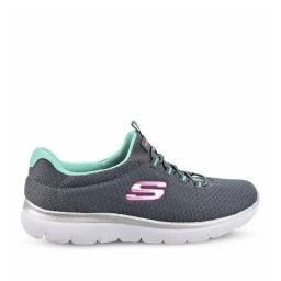Skechers Women's SUMMITS Grey Walking Shoes-image-92