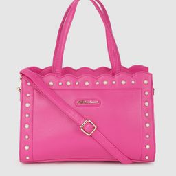 BELLADAMA Pink Embellished Handheld Bag-37