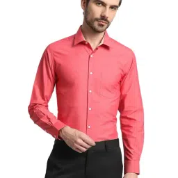 IVOC Pink Cotton Slim fit Solid Formal Shirt-picture-38
