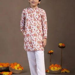 Fashion Dream Boys Maroon Embellished Kurta and Pyjama-picture-43