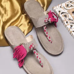 STEPT6 Women Slip-On T-Strap Open Toe Flats-picture-11