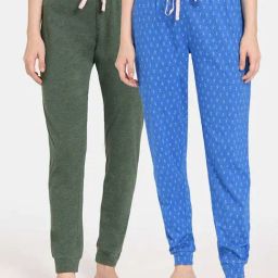 Rosaline by Zivame Multicolor Printed Pyjamas - Pack of 2-image-22