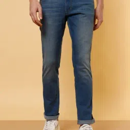 Wrangler Blue Cotton Slim Fit Jeans-picture-14