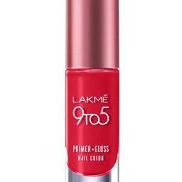 Lakme 9to5 Primer + Gloss Nail Color Perky Pink - 6 gm-image-28